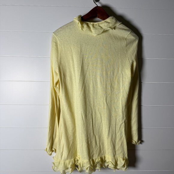 Magaschoni Cashmere & Cashmere Blend Sweater Cardigan Set Butter Yellow Size Med - Picture 5 of 12